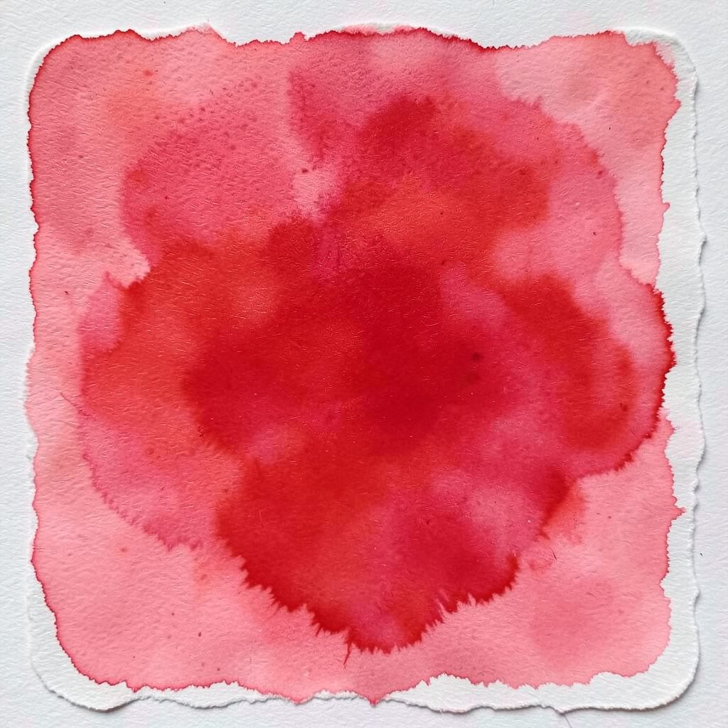Soft watercolour wash of muted greys and warm amber, with a single bold red brushstroke sweeping across the centre, evoking editorial media coverage in an atmospheric, painterly mood.